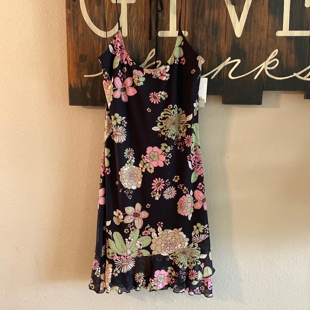 Black Alyssa Groove Floral dress